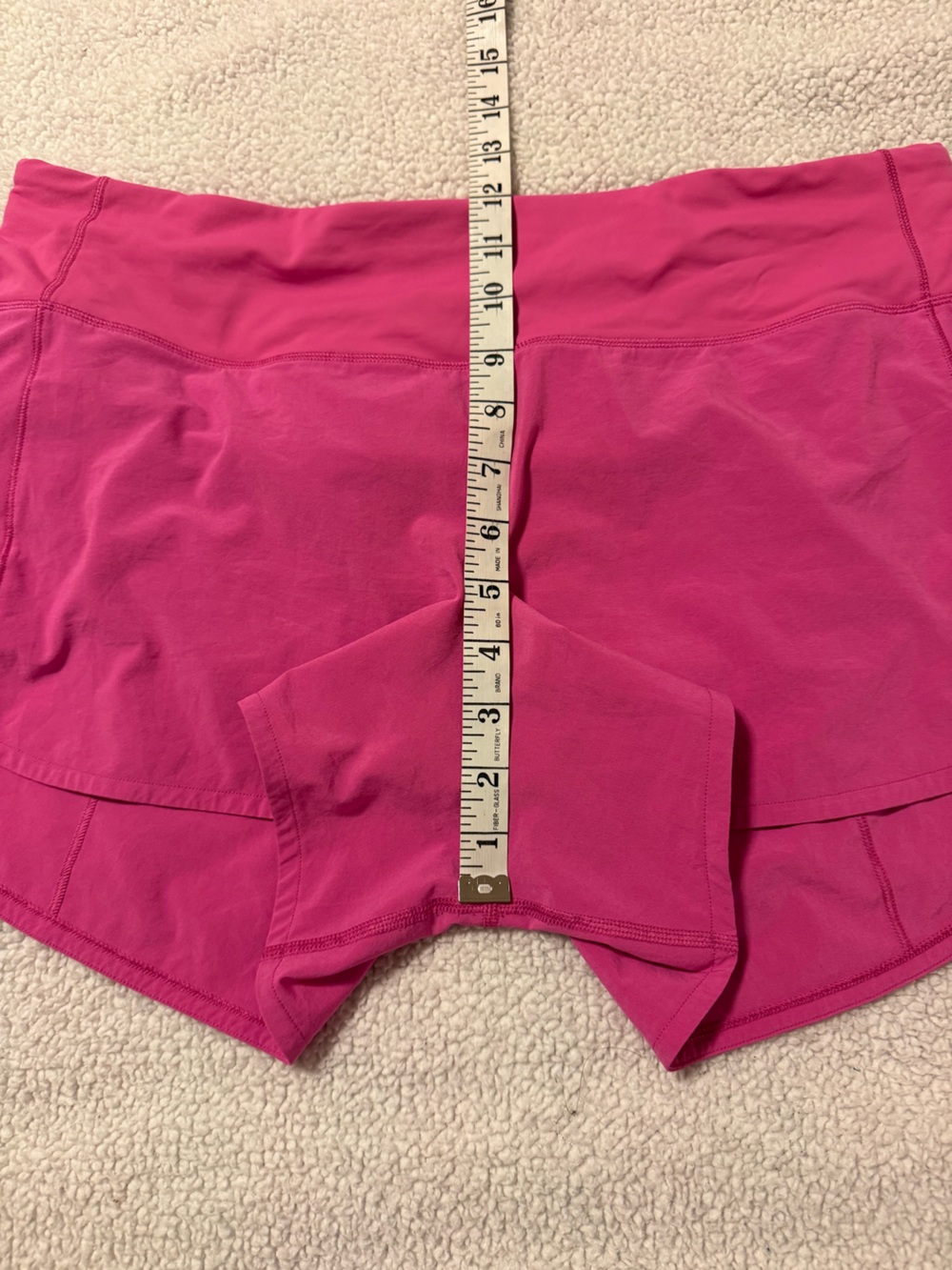 Lululemon Speed Up Athletic Shorts Long *4" Hot Pink Highlight Sonic Sporty - Picture 7 of 15